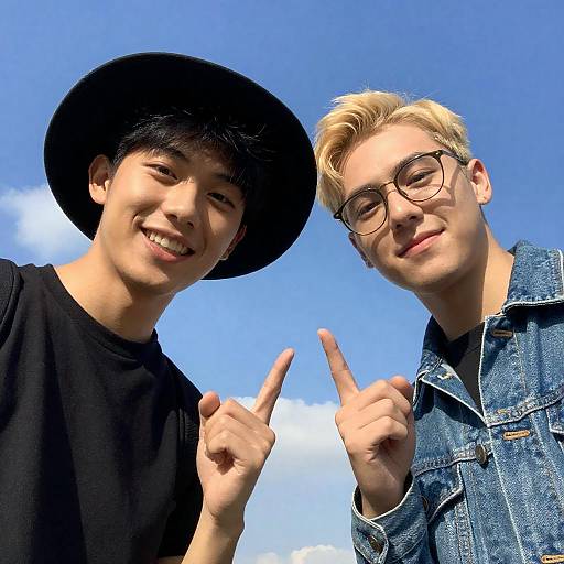 Joyful Moment: Young Men Outdoors