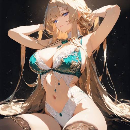 Elegant Solo Figure in Luxurious Attire