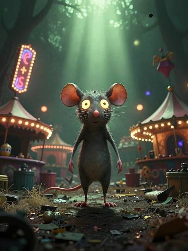 Spooky Rat in Ruined Carnival