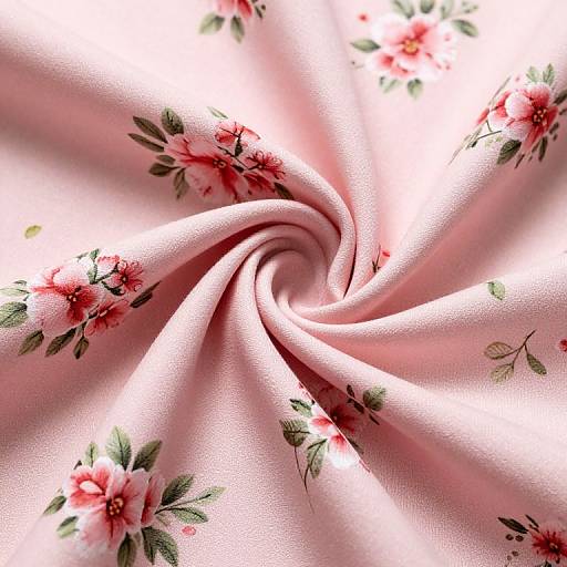 Soft Pink Floral Textile Design