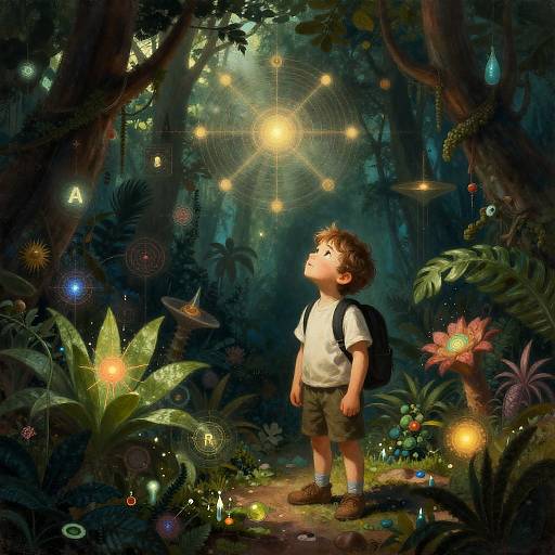 Botanist Exploring Cosmic Jungle Mystery