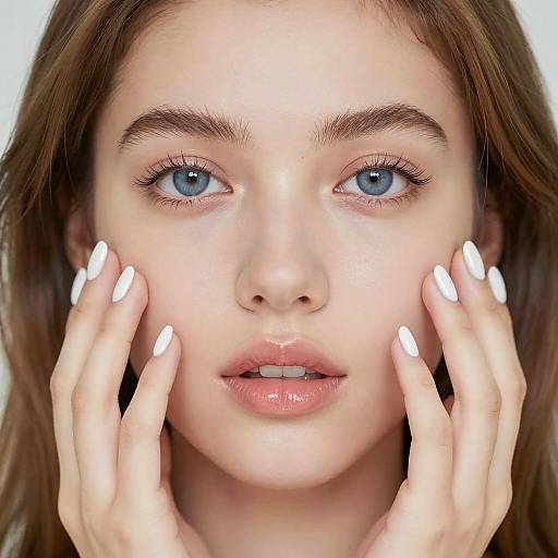 Serene Close-Up of a Young Woman