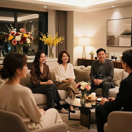 Cozy Modern Living Room Gathering