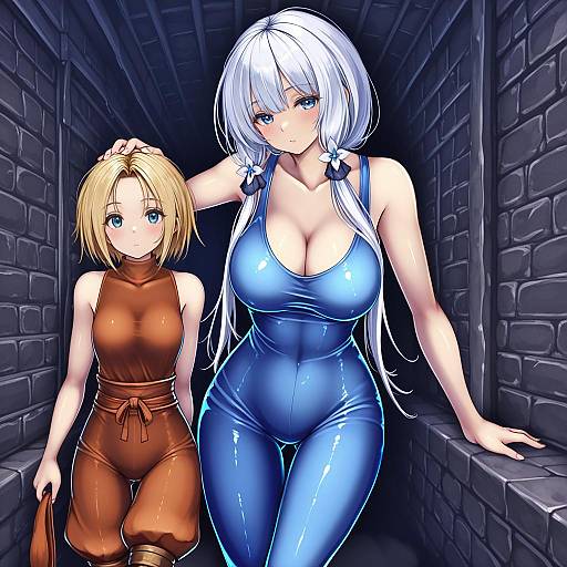 Illustration of Monk (fft), final fantasy in the style of Monikano