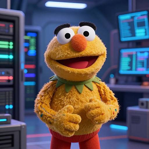 Futuristic Muppet in Data Hub
