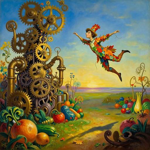 Surreal Bug's-Eye Dreamscape Garden