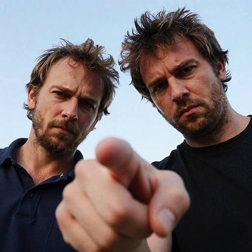 Intense Duo with Bold Focus