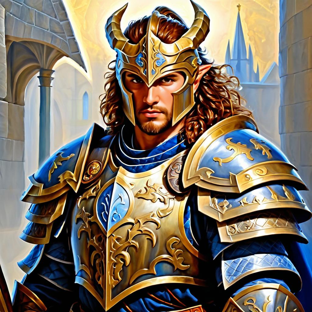 Epic Dragonborn Paladin Fantasy Portrait