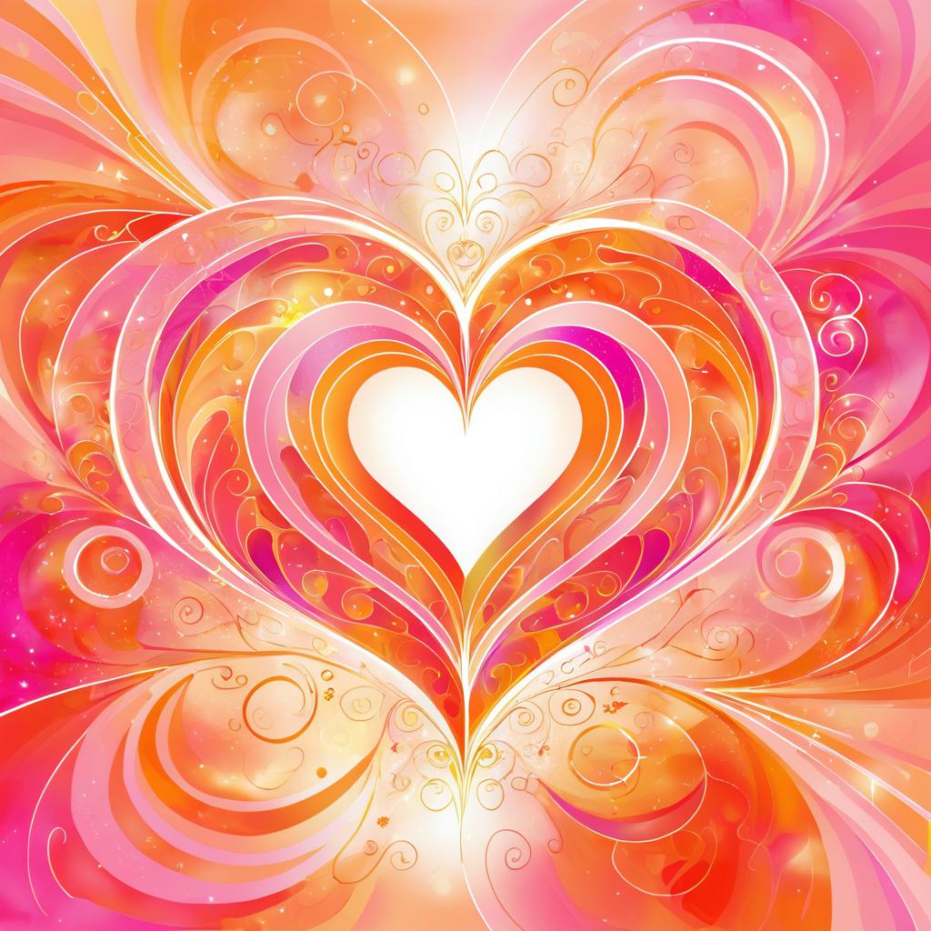 Vibrant Abstract Hearts for Valentine's Day