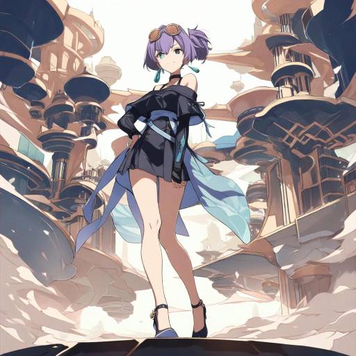Charming Girl in a Floating City