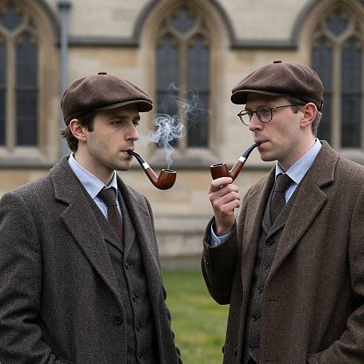 Serious Conversation in Gothic Surroundings