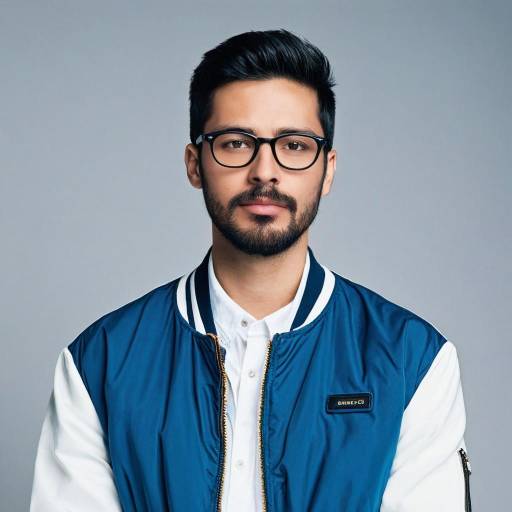 Stylish Guy with Glasses and Beard