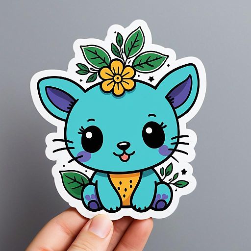 Whimsical Sticker Design of Ekddpecpj Whimsical Sticker Design of Ekddpecpj