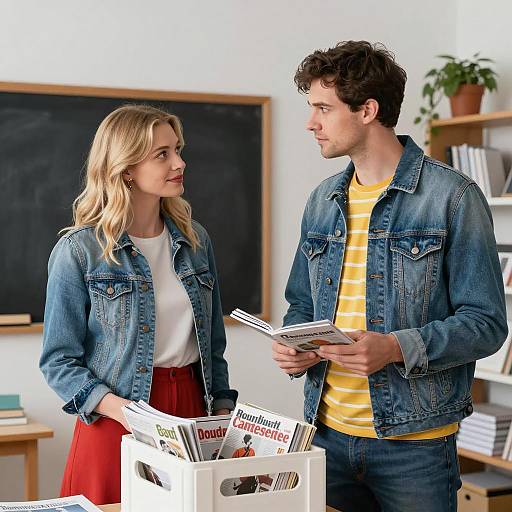 Casual Conversation in a Cozy Room