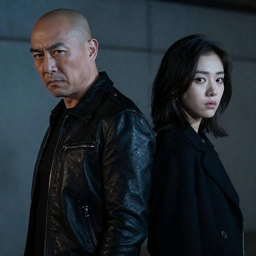 Intense Portrait of Two Individuals