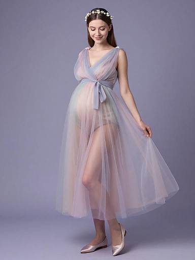 Ethereal Maternity Fairy Fashion Portrait