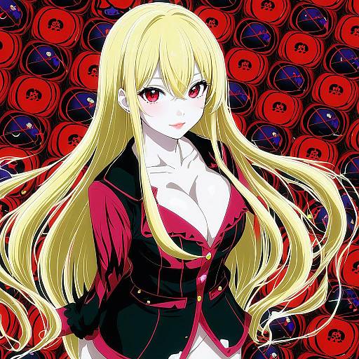 Illustration of Arihara nanami, riddle joker in the style of L hakase