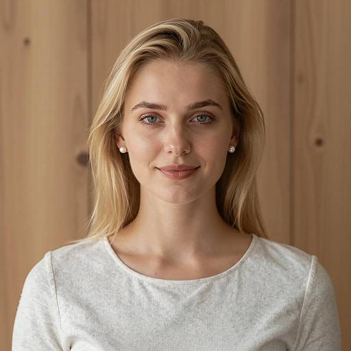 Elegant Portrait of a Blonde Woman