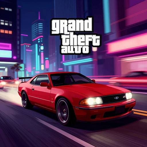 GTA Style Neon City Speed