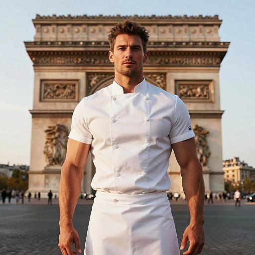 Photorealistic France as Charismatic Chef