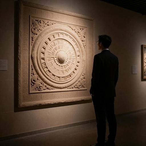 Mysterious Figure in Dimly Lit Corridor