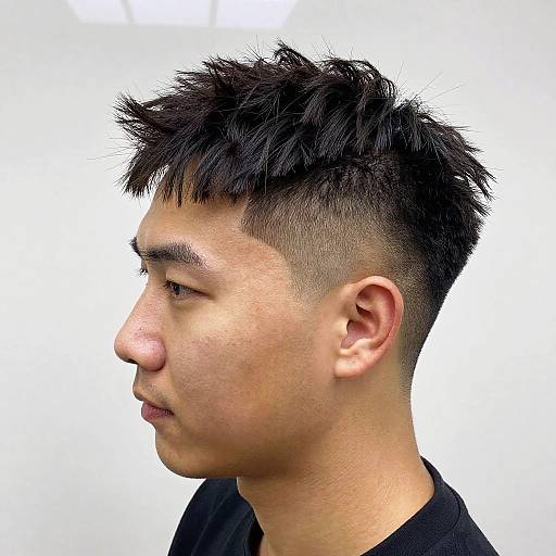 Textured Fringe High Fade Portrait