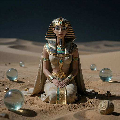 Nocturnal Sand Witch in Desert