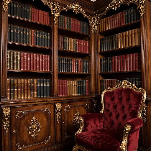 Elegant Victorian Study Interior Design