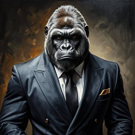 Silverback Gorilla in Tailored Blazer Silverback Gorilla in Tailored Blazer