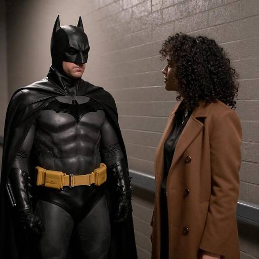 Mysterious Encounter in Dim Corridor