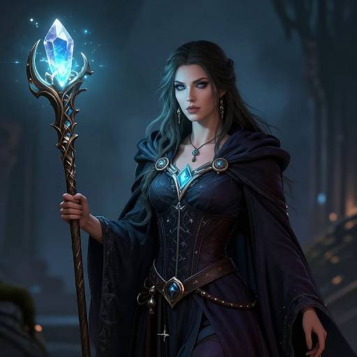 Wise Female Wizard Portrait