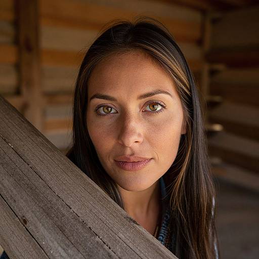 Superrealistic Portrait of Native American Woman