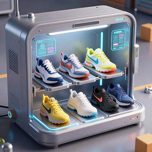 Futuristic Shoe Generator Machine