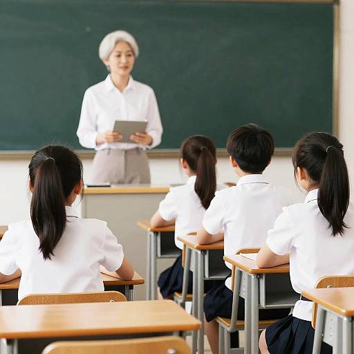 Classroom with Teacher and Students