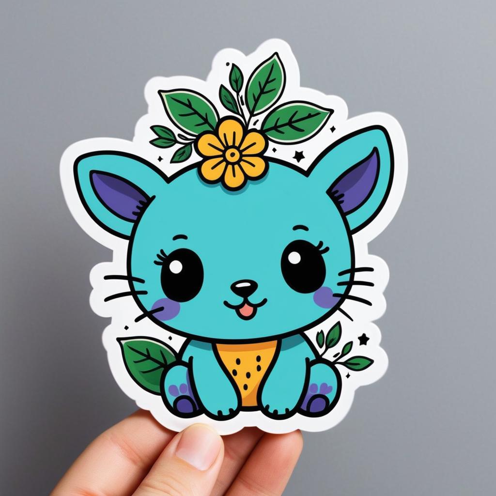 Whimsical Sticker Design of Ekddpecpj