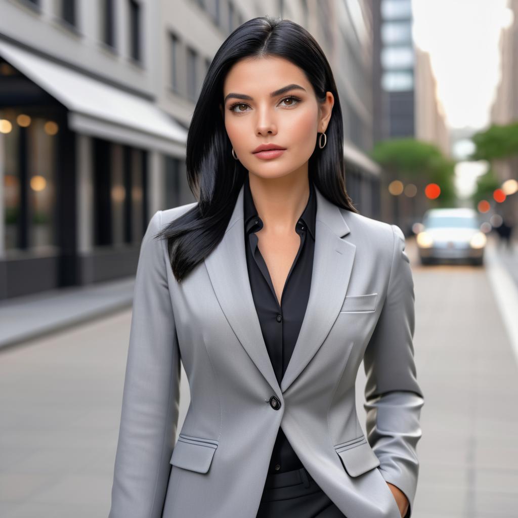 Elegant Businesswoman Portrait in Urban Setting