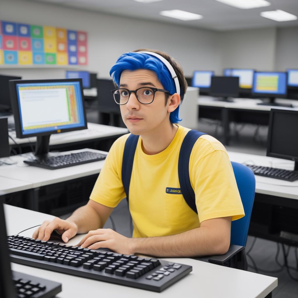 Milhouse's Coding Conundrum in Class