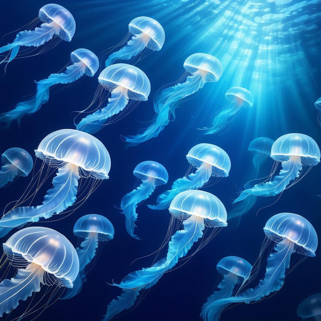 Ethereal Jellyfish in Tranquil Waters