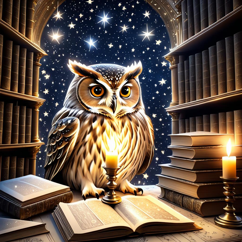 Wisdom in the Stars: An Owl's Sanctuary