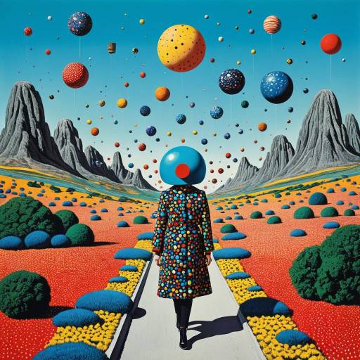 Surreal Cosmic Journey with Psychedelic Character Surreal Cosmic Journey with Psychedelic Character