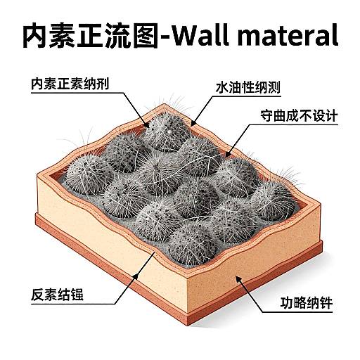 Asbestos Wall Material Cross-Section Infographic
