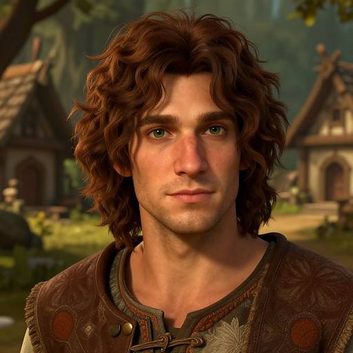 Detailed Male Halfling Portrait