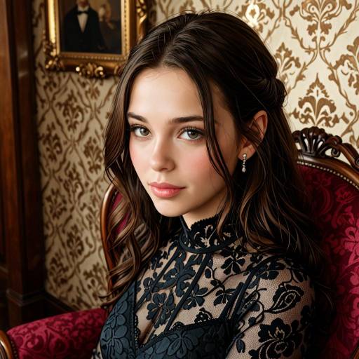 Elegant Cinematic Portrait of Confident Woman