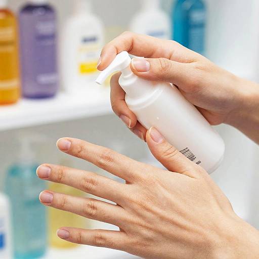 Close-Up Hand Lotion Application
