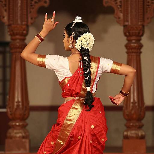 Indian Classical Dancer in Motion