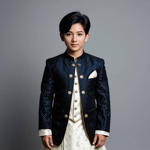 Young Man in Traditional Formal Attire