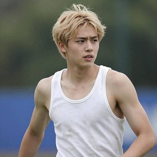 Dynamic Outdoor Portrait of Young Man