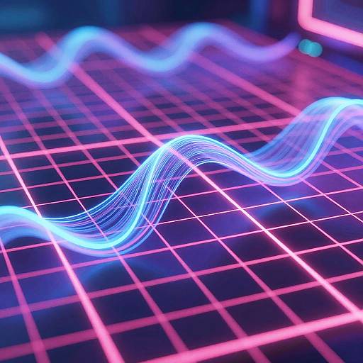 Cyberpunk Neon Waves Animation