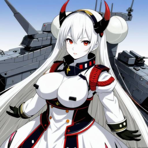 Illustration of Air defense princess, kantai collection in the style of Kuzuryuu kennosuke