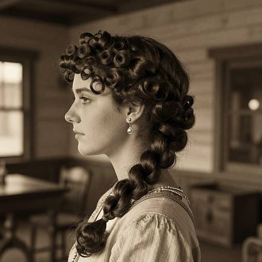 Vintage 1800s Saloon Girl Hairstyles